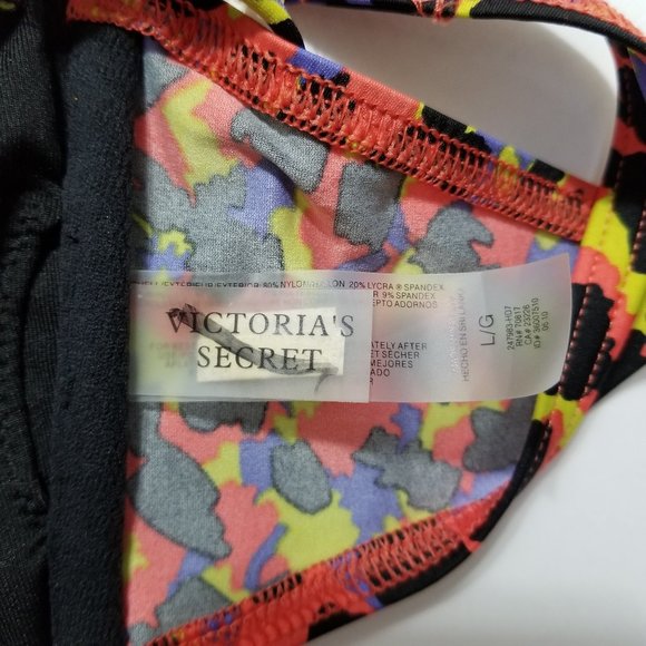 Victoria's Secret bikini top Large halter strapless bandeau abstract print beach - Picture 15 of 15